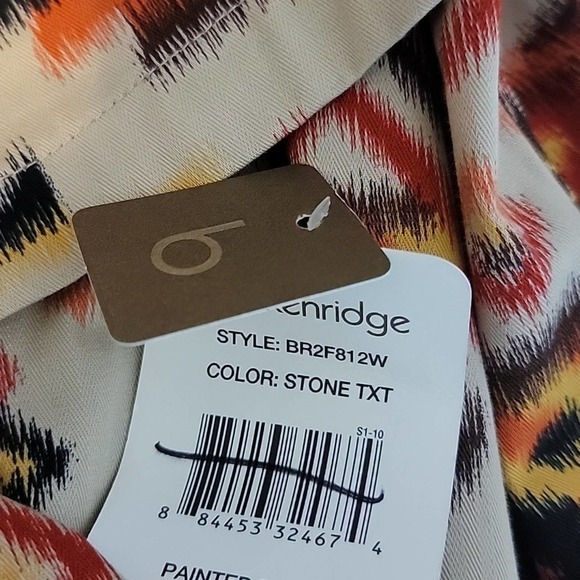 Breckenridge Aztec Print woman’s plus khaki red painted desert Jacket Size 1X - Picture 7 of 11